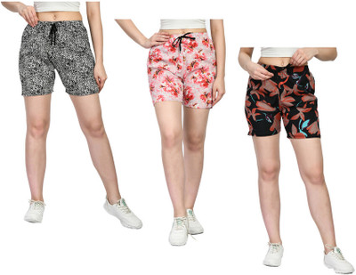 KAVYA Printed Women Multicolor Regular Shorts