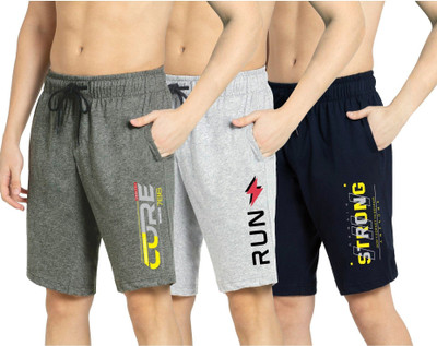 Kartblack Solid Men Multicolor Sports Shorts