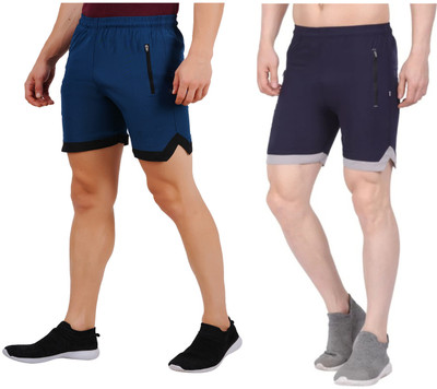 jocker Solid Men Black Running Shorts