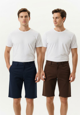 Add on Access Solid Men Multicolor Regular Shorts