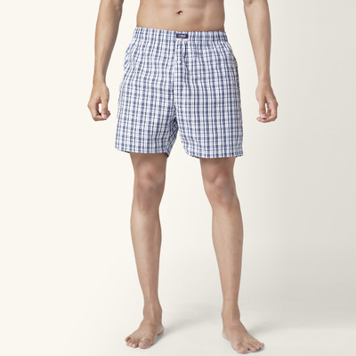 Ajile By Pantaloons Checkered Men White Boxer Shorts