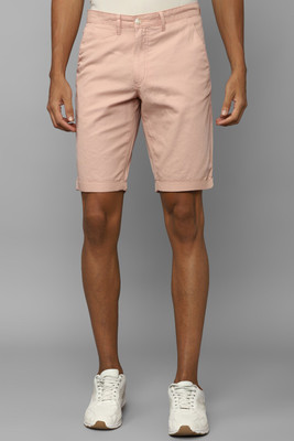 Allen Solly Solid Men Pink Regular Shorts