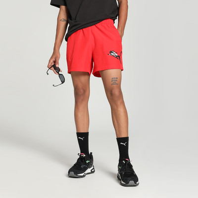 PUMA Printed Men Red Sports Shorts