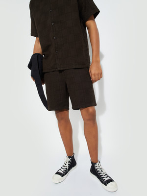 MAX Solid Men Brown Basic Shorts