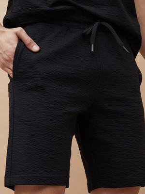 CODE by Lifestyle Solid Men Black Casual Shorts