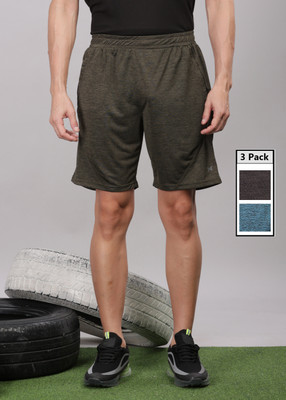Force NXT Solid Men Multicolor Sports Shorts
