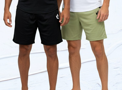 Avyana Solid Men Black, Light Green Regular Shorts, Cycling Shorts, Basic Shorts