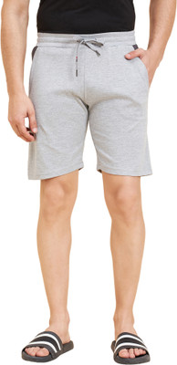 SWEET DREAMS Solid Men Grey Bermuda Shorts
