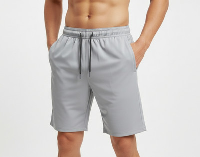 Ranaclothe Solid Men & Women Grey Running Shorts, Sports Shorts, Gym Shorts, Regular Shorts, Swim Shorts