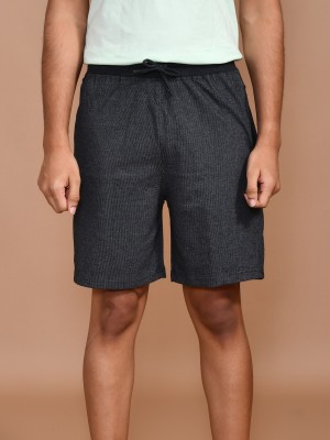 SKYKNIT Solid Men Black Bermuda Shorts