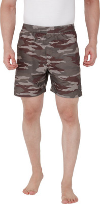 bEEVEE Printed Men Brown Boxer Shorts