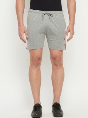 DUKE Solid Men Grey Basic Shorts