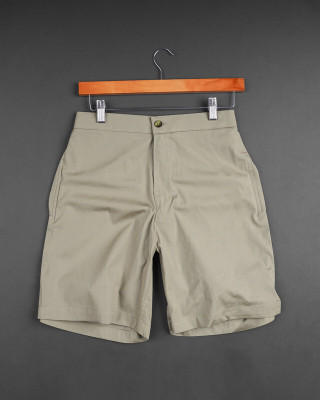 french crown Solid Men Grey Casual Shorts