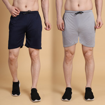 Qora Solid Men Multicolor Regular Shorts