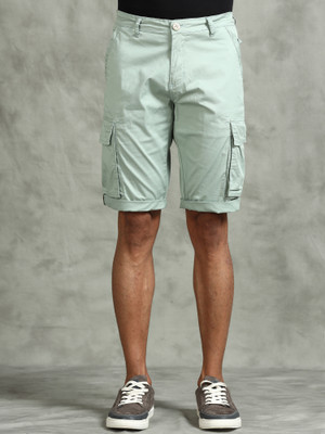 bEEVEE Solid Men Light Green Regular Shorts