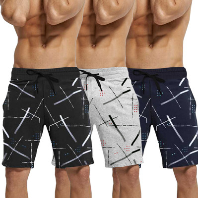 TRIPR Printed Men Multicolor Regular Shorts
