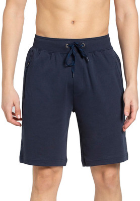 JOCKEY Self Design Men Dark Blue Sports Shorts