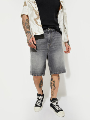 MAX Solid Men Grey Regular Shorts