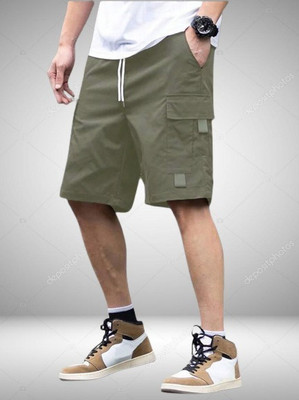 MGC MAANU Solid Men Green Sports Shorts