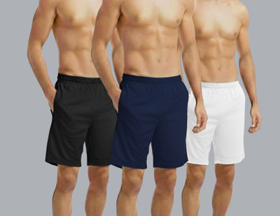 VS Tex Solid Men Multicolor Sports Shorts