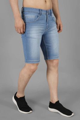 BREXX Solid Men Light Blue Regular Shorts