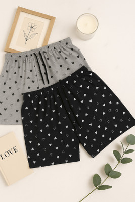 APPUFASHION Printed Women Multicolor Regular Shorts