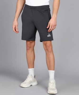 Pace International Striped Men Dark Grey Sports Shorts