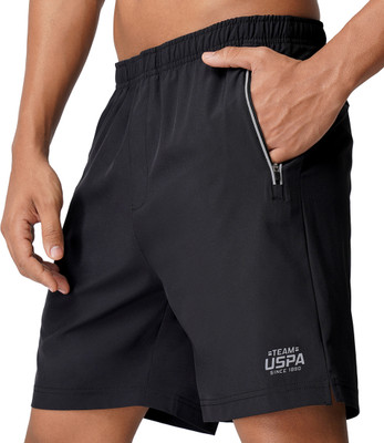 U.S. POLO ASSN. Solid Men Black Basic Shorts