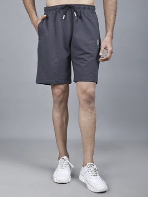 Star Fox Solid Men Grey Casual Shorts