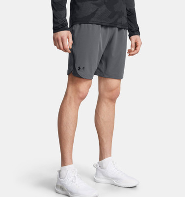UNDER ARMOUR Solid Men Grey Regular Shorts