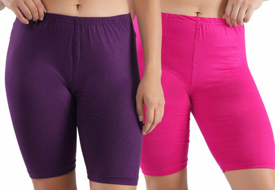 Shapyfit Solid Women Multicolor Cycling Shorts
