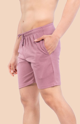Fashion Territory Solid Men Purple Casual Shorts