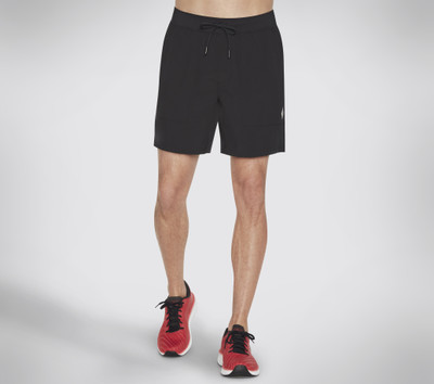 Skechers Solid Men Black Regular Shorts