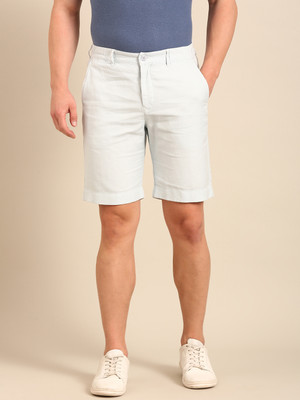 CAVALLO BY LINEN CLUB Solid Men White Casual Shorts