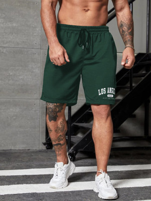 HOC Self Design, Printed Men Blue Basic Shorts