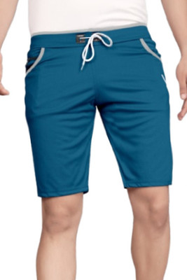 DARSHAN CREATION Solid Men Blue Casual Shorts