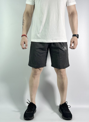 cozy cove Solid Men Dark Grey Running Shorts