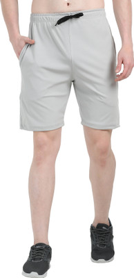 Ranjith Solid Men Grey Basic Shorts