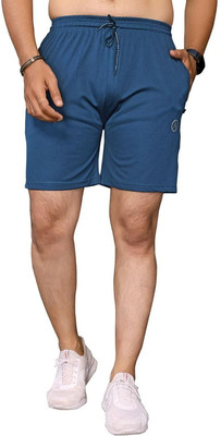 Moda Rapido Self Design Men Blue Sports Shorts
