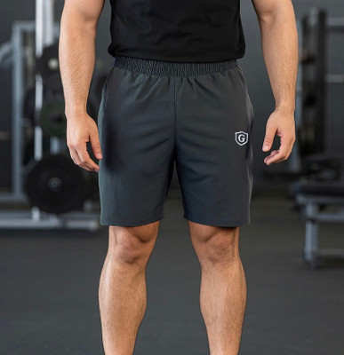 Gur Style Solid Men Grey Regular Shorts