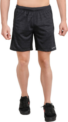 WMX Solid Men Black Basic Shorts