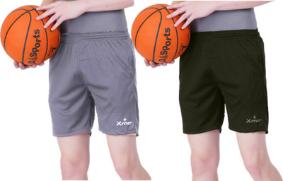 Xmer Solid Men Multicolor Regular Shorts