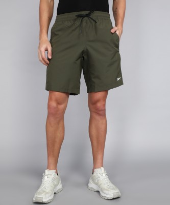 REEBOK Solid Men Green Sports Shorts