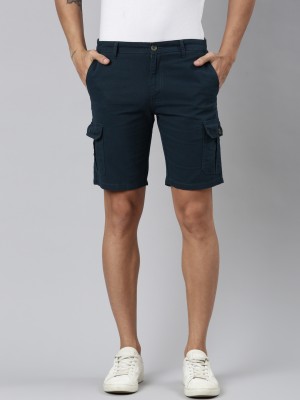 Chennis Solid Men Blue Cargo Shorts