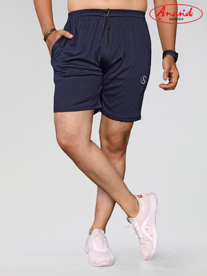 ANAND Solid, Self Design Men Dark Blue Boxer Shorts