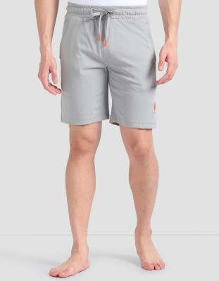 U.S. POLO ASSN. Solid Men Grey Sports Shorts