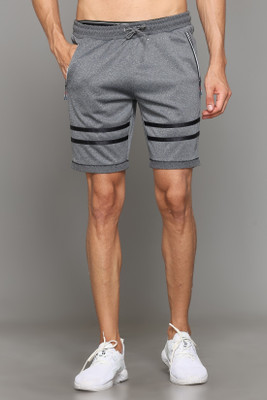 Bleualps Self Design Men Grey Casual Shorts