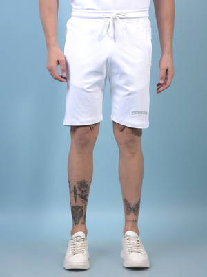 CRIMSOUNE CLUB Solid Men White Regular Shorts