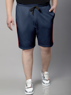 ARDEUR Self Design Men Blue Regular Shorts