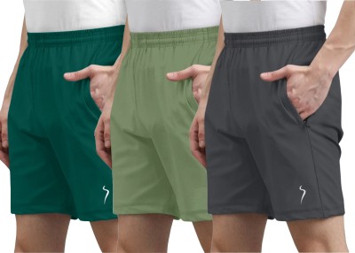 karwa Solid Men Multicolor Sports Shorts